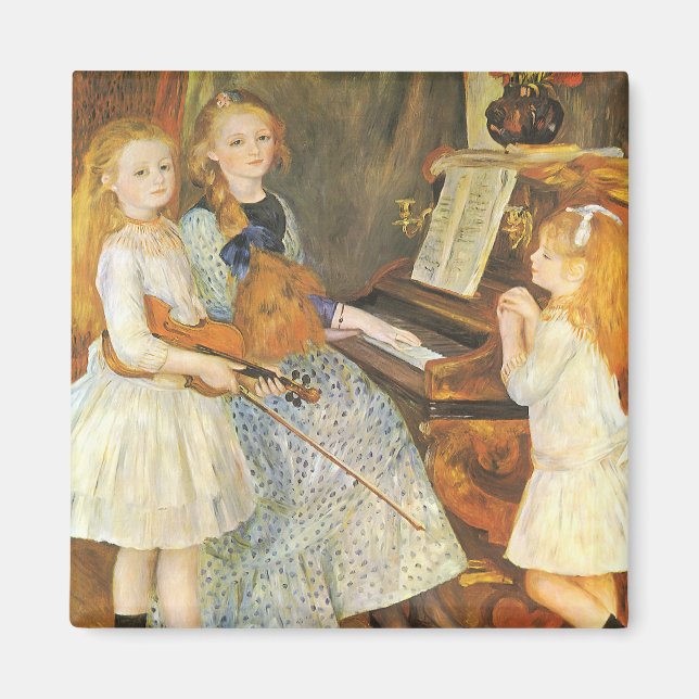 Dotter till Catulle Mendes av Pierre Renoir Magnet (Framsidan)