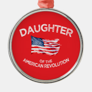 Dotter till den amerikanska revolutionen DAR Star Julgransprydnad Metall