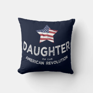 Dotter till den amerikanska revolutionen DAR stor Kudde