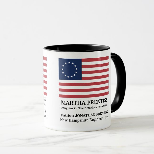 Dotter till den amerikanska Revolutionen kaffe Mugg (Framsida höger)