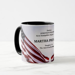 Dotter till den amerikanska Revolutionen Patriotic Mugg