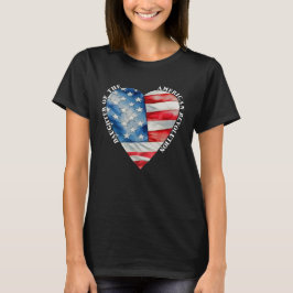Dotter till den amerikanska revolutionen USA hjärt T Shirt