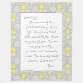 Dotter till dig fleecefilt