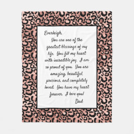 Dotter till dig fleecefilt