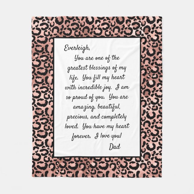 Dotter till dig fleecefilt (Framsidan)