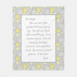 Dotter till dig fleecefilt