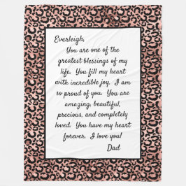 Dotter till dig fleecefilt