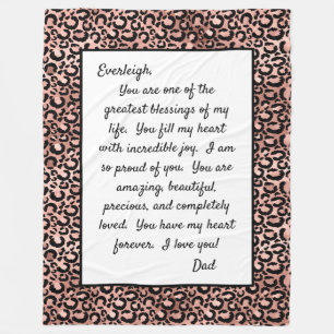 Dotter till dig fleecefilt