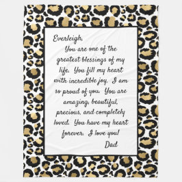 Dotter till dig fleecefilt