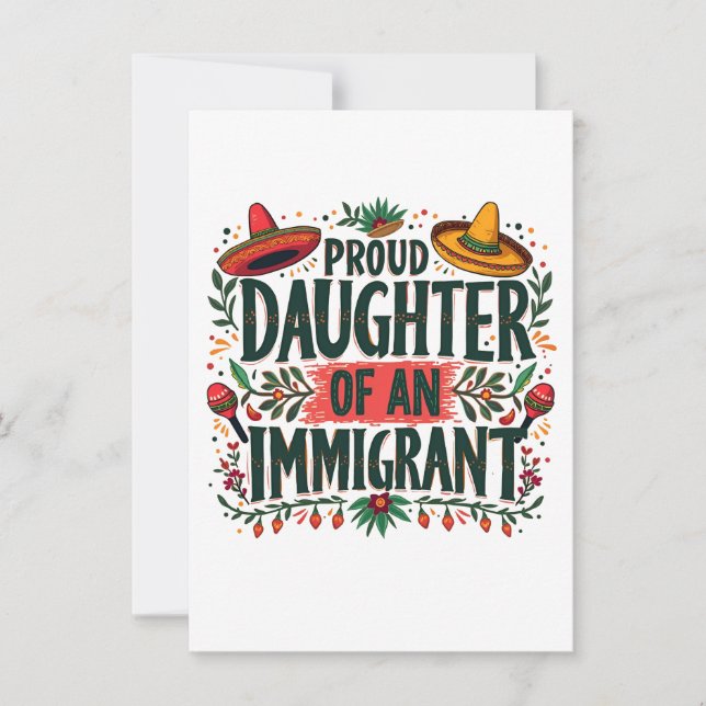 Dotter till en immigranter från Mexiko Inbjudningar (Framsida)