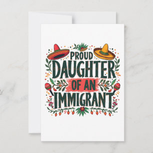 Dotter till en immigranter från Mexiko Inbjudningar