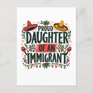Dotter till en immigranter från Mexiko Vykort