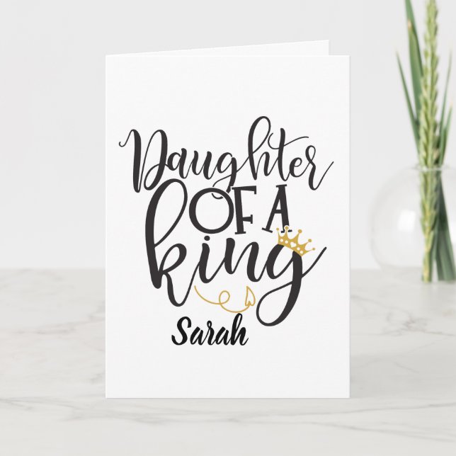 Dotter till en kung  kort (Framsida)
