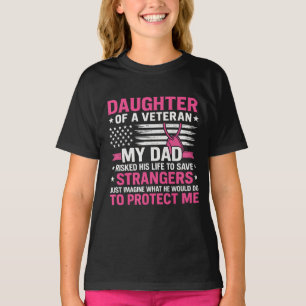 Dotter till en veterinär Fars dag Veteran Pappa T Shirt