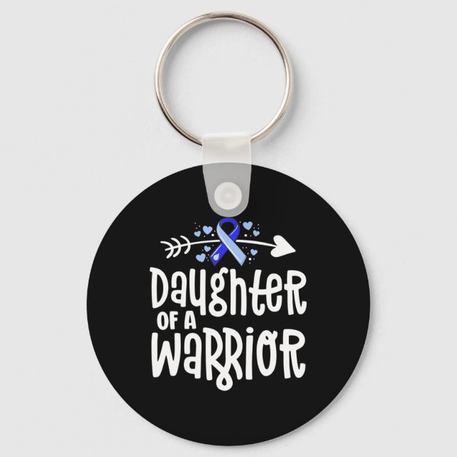 Dotter till en Warrior Hydrocephalus Awareness Fam Nyckelring (Framsida)