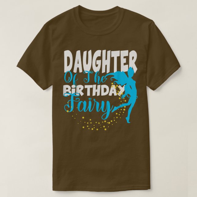 Dotter till födelsedagen Fairy Fantasy Birthday Sq T Shirt (Design framsida)