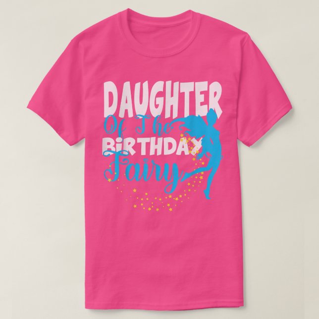 Dotter till födelsedagen Fairy Fantasy Birthday Sq T Shirt (Design framsida)