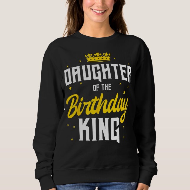 Dotter till födelsedagen Kung Party Krona Bday Cel T Shirt (Framsida)