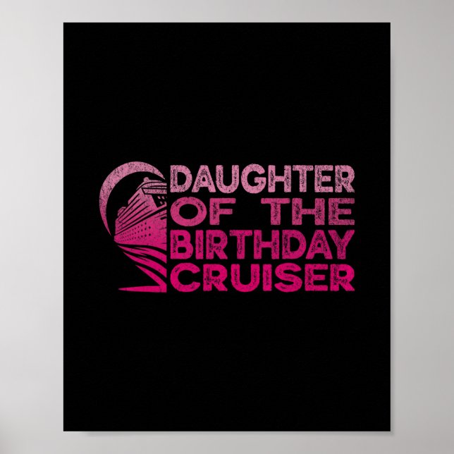Dotter till födelsedags kryssaren Rolig kryssnings Poster (Framsidan)