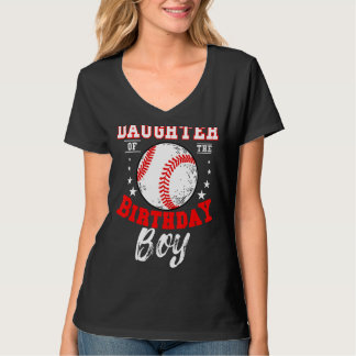 Dotter till födelsedagspojken Baseball Theme Bday T Shirt