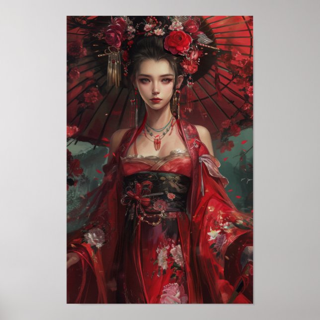 Dotter till Grand Emperor Japanska Inspired Fa Poster (Framsidan)