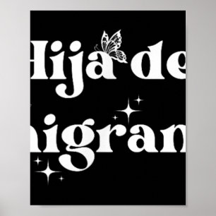 Dotter till invandrarflyktingar Latina Högers anti Poster
