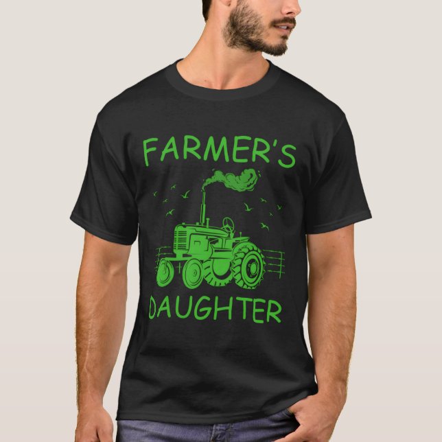 Dotter till jordbrukare som föder upp jordbrukare t shirt (Framsida)