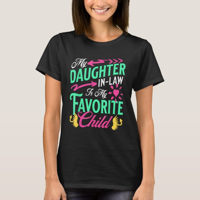 Dotter till juridiska barn för Far & Mor T Shirt (Framsida)