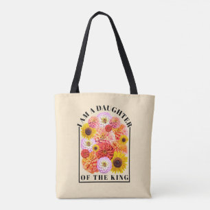 Dotter till Konungen Bibelvers Vildblomma Tro Tygkasse