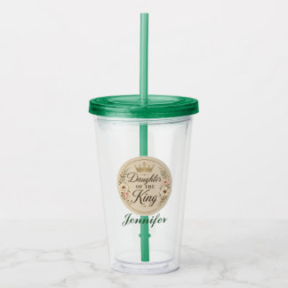 Dotter till kungen Anpassad (Mörkgrön) Take Away Mugg