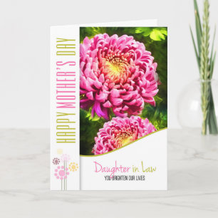 Dotter till Law Mors dag Rosa Dahlia Garden Kort
