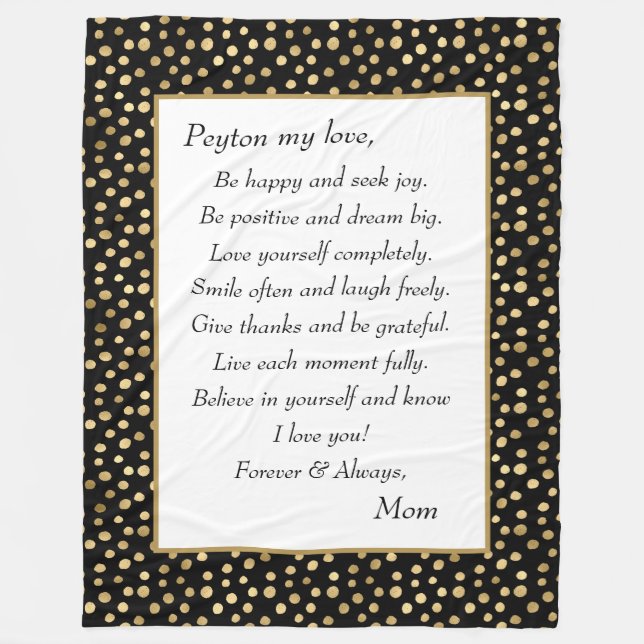 Dotter till Lycklig Fleecefilt (Framsidan)