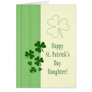 Dotter till Lycklig St. Patrick's Day Hälsningskort