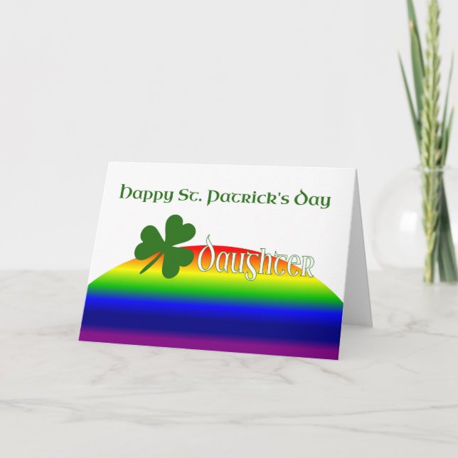 Dotter till Lycklig St. Patrick's Day Kort (Framsida)