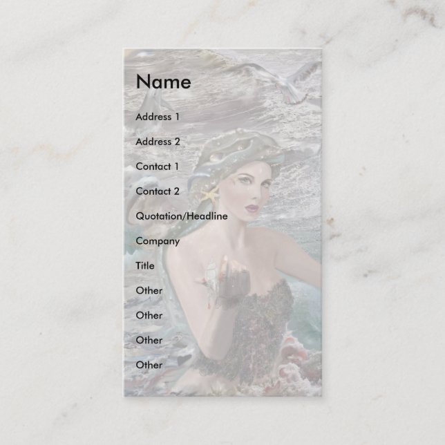 Dotter till Oceanus! Visitkort (Framsida)