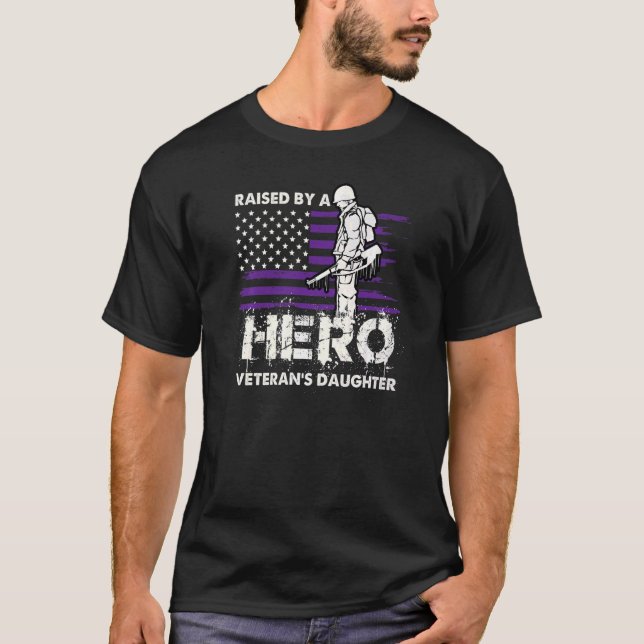 Dotter till oss Milatary Veteran T Shirt (Framsida)