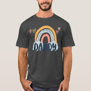 Dotter till pappa Boho Rainbow Birthday Matching P T Shirt