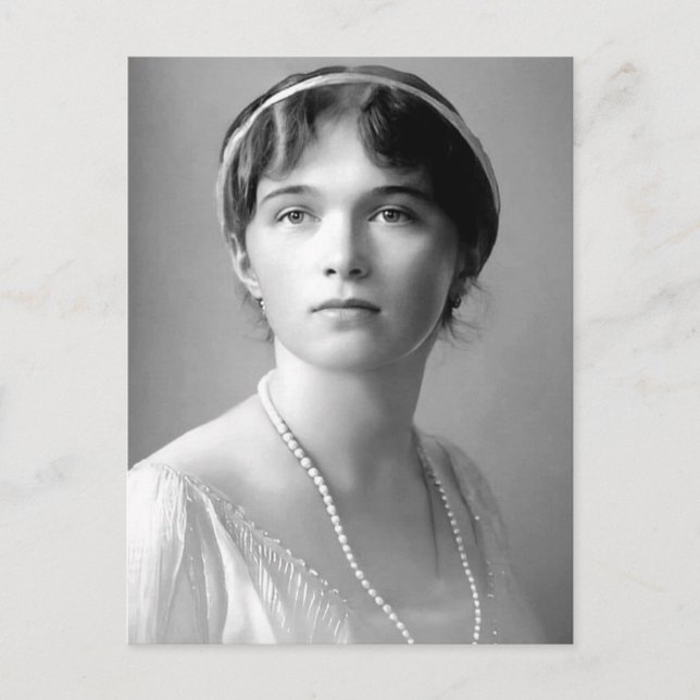 Dotter till Rysslands storhertiginnan Olga Romanov Vykort (Framsida)