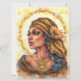 Dotter till Sol Art Card Enchantress Golden