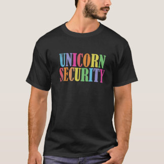Dotter till Unicorn Security Halloween Pappa Mamma T Shirt