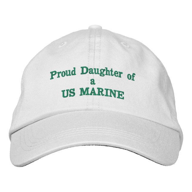 Dotter till USA MARINE Broderad Keps (Framsida)