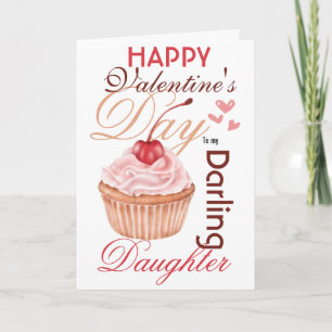 Dotter till valentincupkaksfärja söt från mamma helgkort