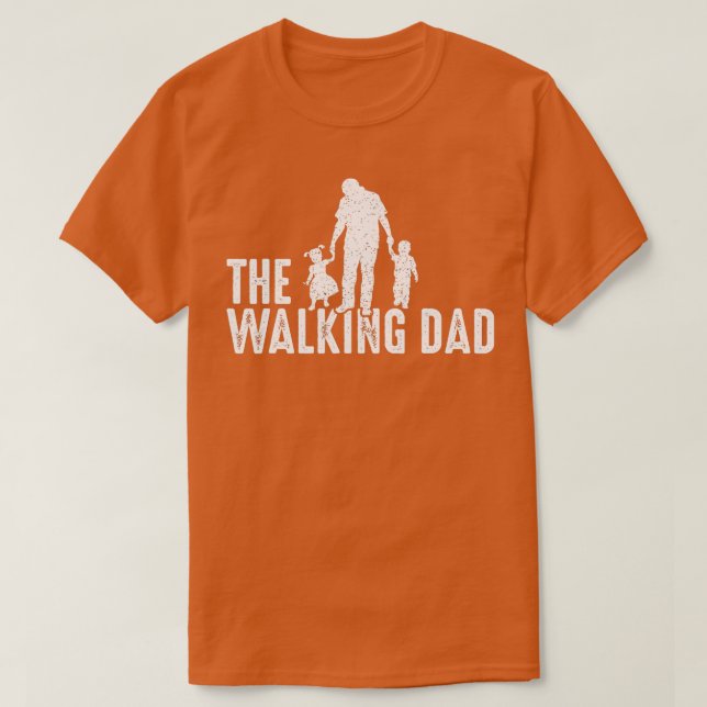Dotter till Walking Pappa, son Child Far Pappa T Shirt (Design framsida)