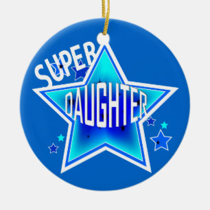 Dotter Toppen Star Blå julprydnad Julgransprydnad Keramik