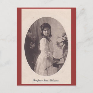 Dotter Tsar MARIE Romanov Ryssland #281 Vykort