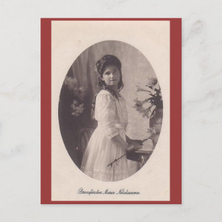 Dotter Tsar MARIE Romanov Ryssland #281 Vykort