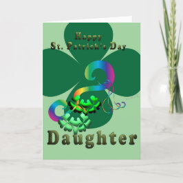 Dotter tur klöver Shamrock klöver St. Patrick Tack Kort