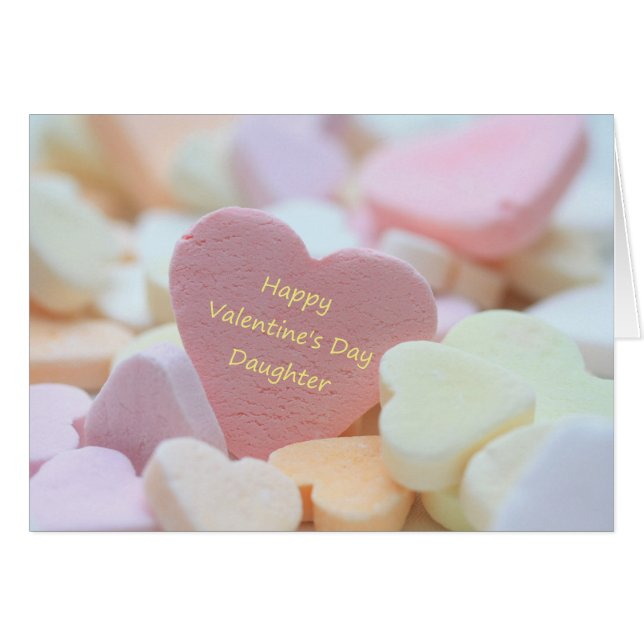 Dotter Valentines kort (Framsidan Horizontal)