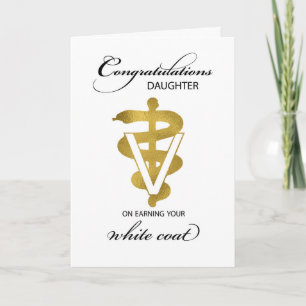Dotter Veterinary White Jackar Ceremony Kort