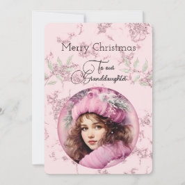 Dotterdotter Mörkhårig Tjej Julönskningar